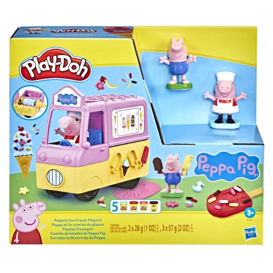 Imagine PLAY DOH PEPPA PIG SI MASINA DE INGHETATA