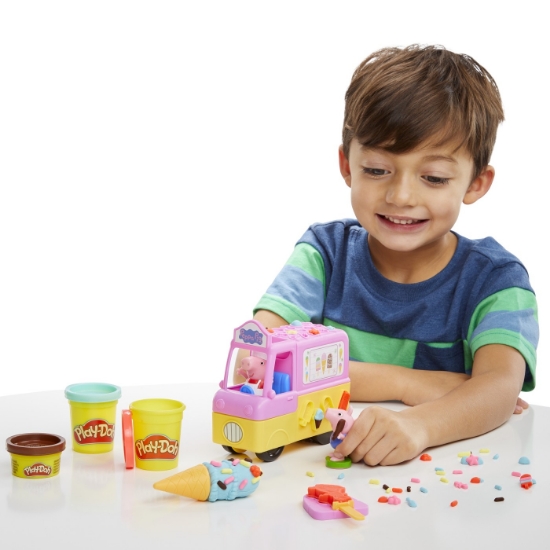Imagine Play-Doh Peppa Pig și mașina de înghețată