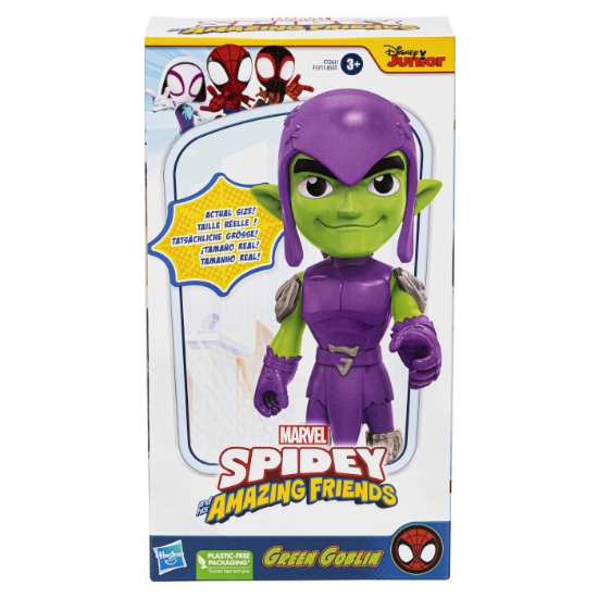 Imagine SPIDEY PRIETENII EXTRAORDINARI FIGURINA GREEN GOBLIN SUPRADIMENSIONATA 22.8CM