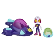Imagine SPIDEY PRIETENII EXTRAORDINARI SET MASINUTA SI FIGURINA GHOST SPIDER
