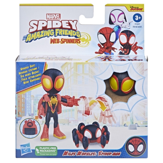Imagine SPIDEY PRIETENII EXTRAORDINARI SET FIGURINA MILES MORALES SPIDER MAN 10CM SI ACCESORII