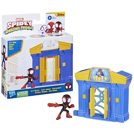Imagine SPIDEY PRIETENII EXTRAORDINARI CITY BLOKS SET DE CONSTRUCTIE BANCA