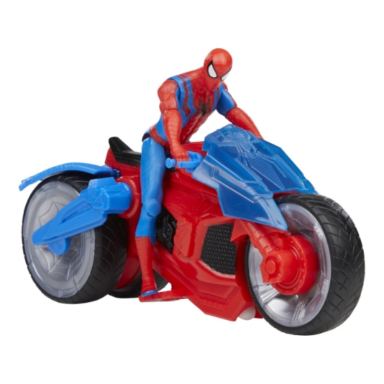 Imagine SPIDERMAN SET FIGURINA SI VEHICUL WEB BLAST CYCLE