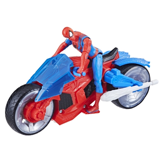 Imagine SPIDERMAN SET FIGURINA SI VEHICUL WEB BLAST CYCLE