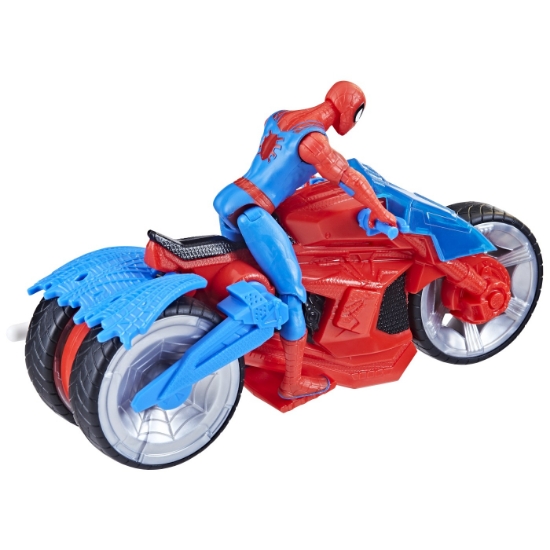 Imagine SPIDERMAN SET FIGURINA SI VEHICUL WEB BLAST CYCLE