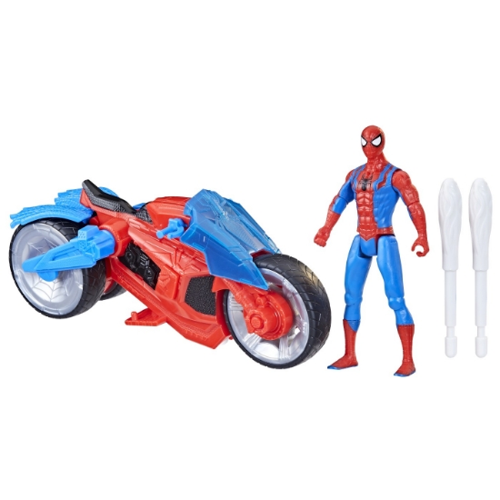 Imagine SPIDERMAN SET FIGURINA SI VEHICUL WEB BLAST CYCLE