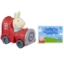 Imagine Peppa Pig mașinuța buggy locomotivă și figurina Iepurașul Rebecca