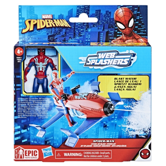 Imagine SPIDERMAN SET VEHICUL HYDRO JET SI FIGURINA SPIDER MAN 10CM