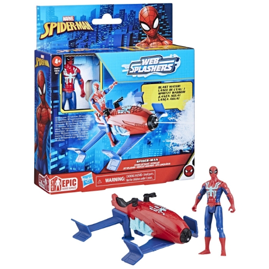 Imagine SPIDERMAN SET VEHICUL HYDRO JET SI FIGURINA SPIDER MAN 10CM
