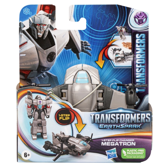 Imagine TRANSFORMERS 7 EARTHSPARK FIGURINA TRANSFORMABILA MEGA TRON 6CM