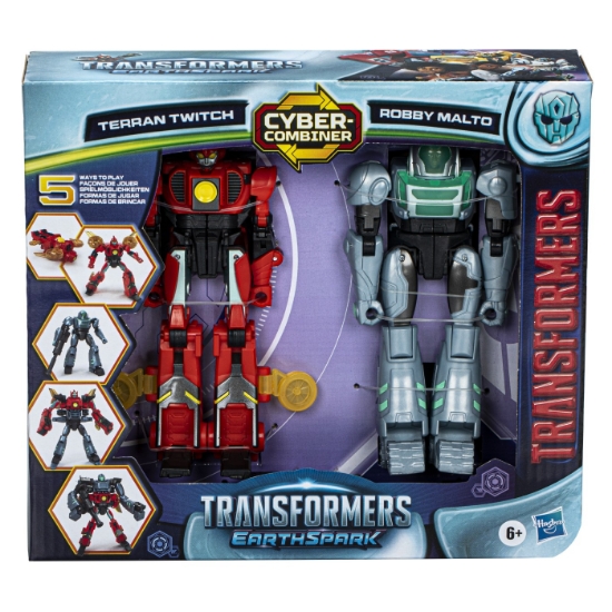 Imagine TRANSFORMERS EARTHSPARK SET 2 FIGURINE TERRAN TWITCH SI ROBBY MALTO