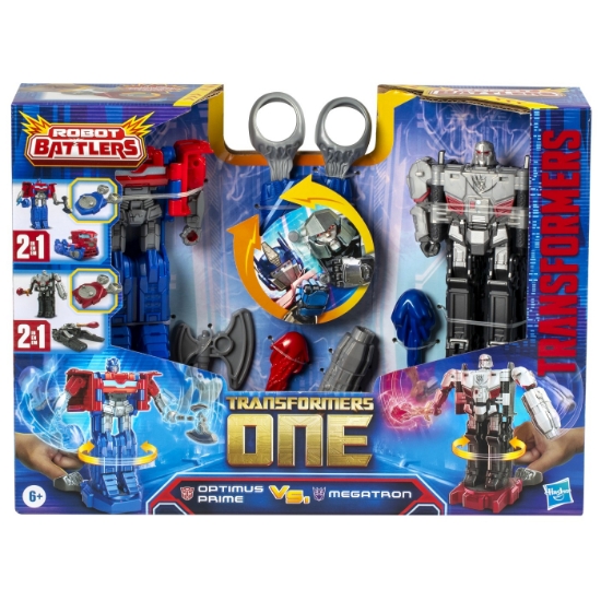 Imagine TRANSFORMERS ONE SET 2 FIGURINE OPTIMUS PRIME SI MEGATRON