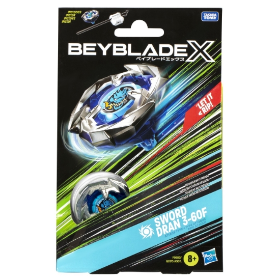 Imagine BEYBLADE X LET IT RIP SET LANSATOR SI ROATA SWORD DRAN 3-60F