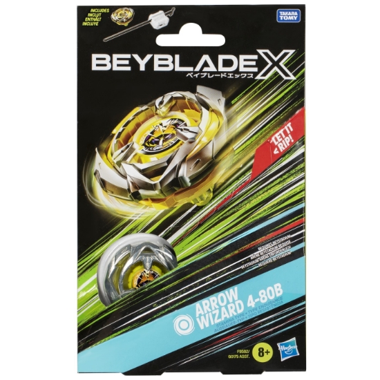 Imagine BEYBLADE X LET IT RIP SET LANSATOR SI ROATA ARROW WIZARD 4-80B