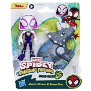 Imagine SPIDEY SI PRIETENII MARVEL DINO WEBS GHOST-SPIDER SI RHINO DINO