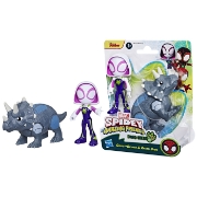 Imagine SPIDEY SI PRIETENII MARVEL DINO WEBS GHOST-SPIDER SI RHINO DINO