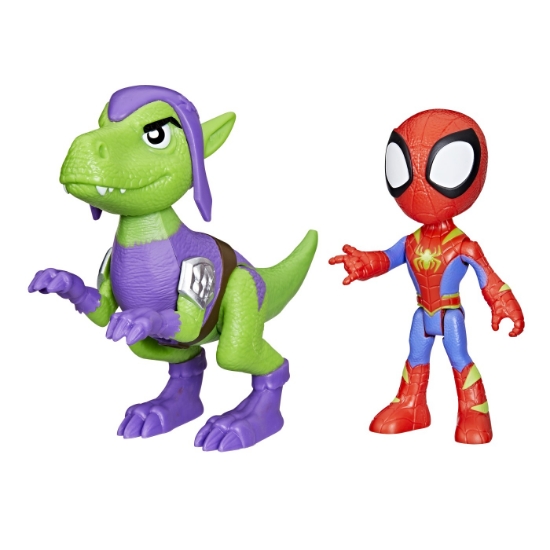 Imagine SPIDEY SI PRIETENII MARVEL DINO WEBS SPIDEY SI GOBLIN RAPTOR