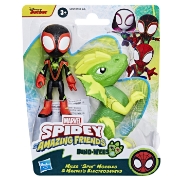 Imagine SPIDEY SI PRIETENII MARVEL DINO WEBS MILES SPIN MORALES SI MARVEL'S ELECTROSAURUS