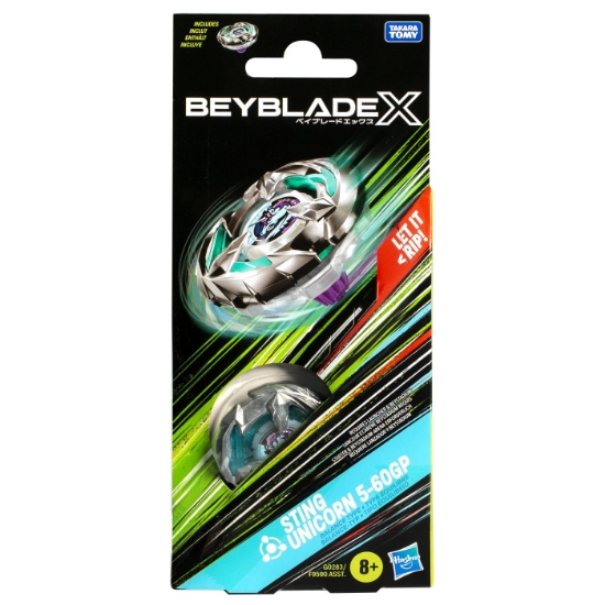 Imagine BEYBLADE X LET IT RIP SPIRALA STING UNICORN 5-60GP