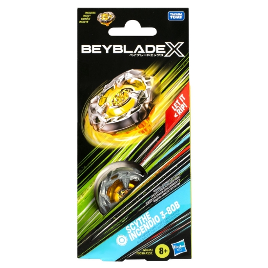 Imagine BEYBLADE X LET IT RIP SPIRALA SCYTHE INCENDIO 3-80B