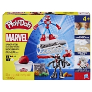 Imagine PLAY DOH SPIDERMAN SET 2 FIGURINE BATALIE CU LANSATOR SI SULITA