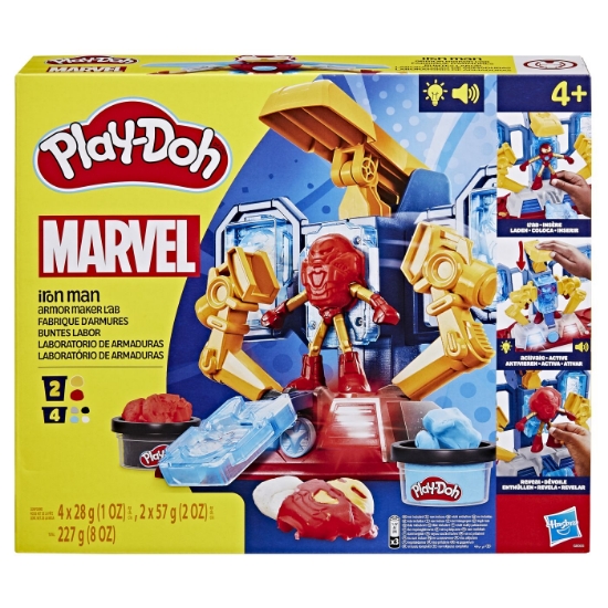 Imagine PLAY DOH IRON MAN LABORATORUL DE ARMURA