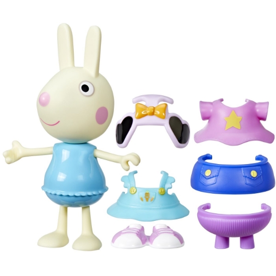 Imagine  PEPPA PIG SET FIGURINA SI ACCESORII VESTIMENTARE IEPURASUL REBECCA 15CM
