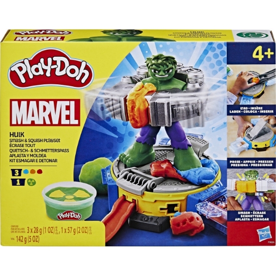 Imagine PLAY DOH MARVEL SET HULK LOVESTE SI ZDROBESTE
