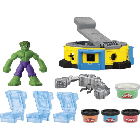 Imagine PLAY DOH MARVEL SET HULK LOVESTE SI ZDROBESTE