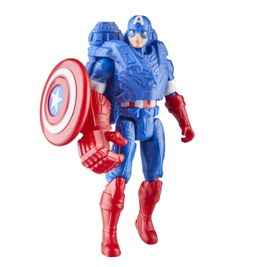 Imagine AVANGERS EPIC HERO BATTLE GEAR FIGURINA CAPTAIN AMERICA 10CM
