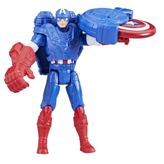 Imagine AVANGERS EPIC HERO BATTLE GEAR FIGURINA CAPTAIN AMERICA 10CM