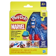 Imagine PLAY-DOH MARVEL FIGURINA FLEXIBILA CU ACCESORII CAPTAIN AMERICA 10CM