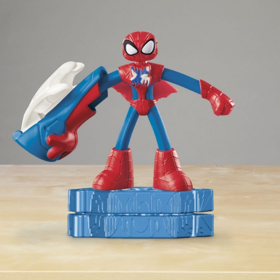 Imagine PLAY-DOH MARVEL FIGURINA FLEXIBILA CU ACCESORII SPIDER MAN 10CM	