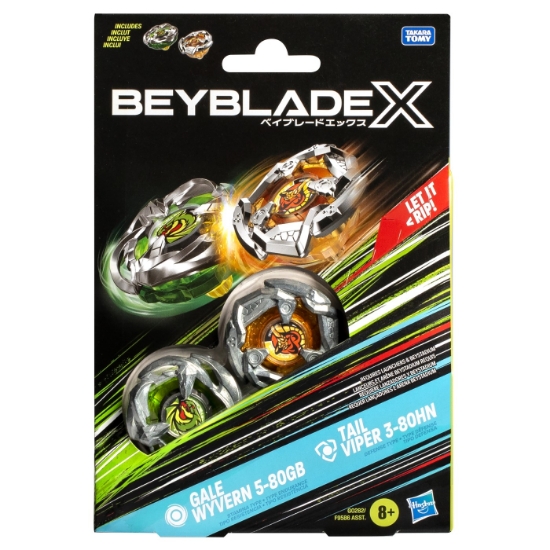 Imagine BEYBLADE X PACHET DUO TAIL VIPER 3-80HN SI GALE WYVERN 5-80GB