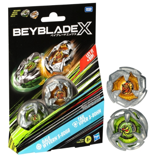 Imagine BEYBLADE X PACHET DUO TAIL VIPER 3-80HN SI GALE WYVERN 5-80GB
