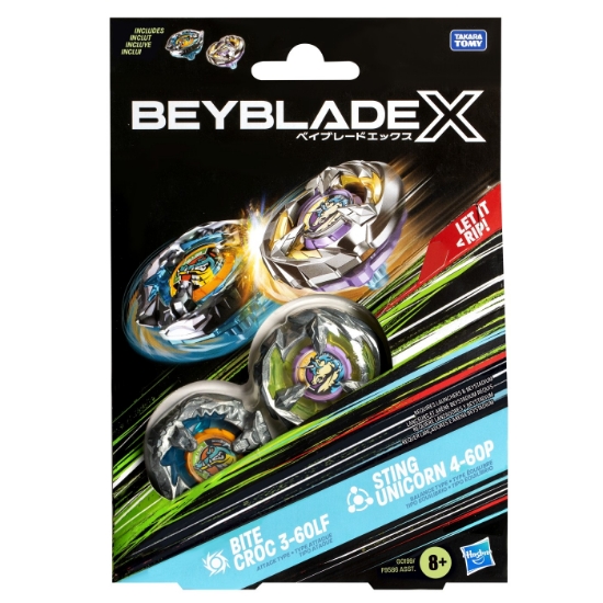 Imagine BEYBLADE X PACHET DUO BITE CROC 3-60LF SI STING UNICORN 4-60P