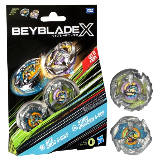 Imagine BEYBLADE X PACHET DUO BITE CROC 3-60LF SI STING UNICORN 4-60P