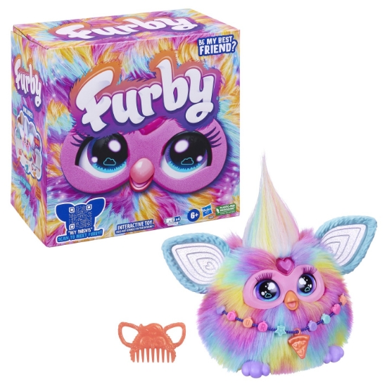 Imagine FURBY JUCARIE DE PLUS INTERACTIVA FURBY TIE DYE