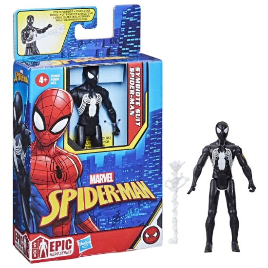 Imagine SPIDERMAN EPIC HERO FIGURINA COSTUM SYMBIOTE SPIDER MAN 10CM