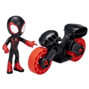 Imagine SPIDERMAN SET MOTOCICLETA SI FIGURINA MILES MORALES SPIDER MAN 6CM
