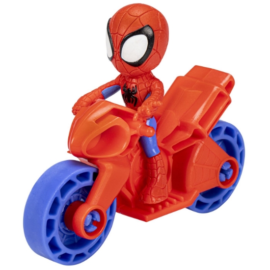 Imagine SPIDERMAN SET MOTOCICLETA SI FIGURINA SPIDEY 6CM