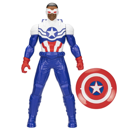 Imagine MARVEL AVENGERS FIGURINA CAPTAIN AMERICA ALBASTRU DESCHIS 24CM