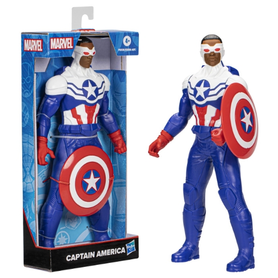 Imagine MARVEL AVENGERS FIGURINA CAPTAIN AMERICA ALBASTRU DESCHIS 24CM