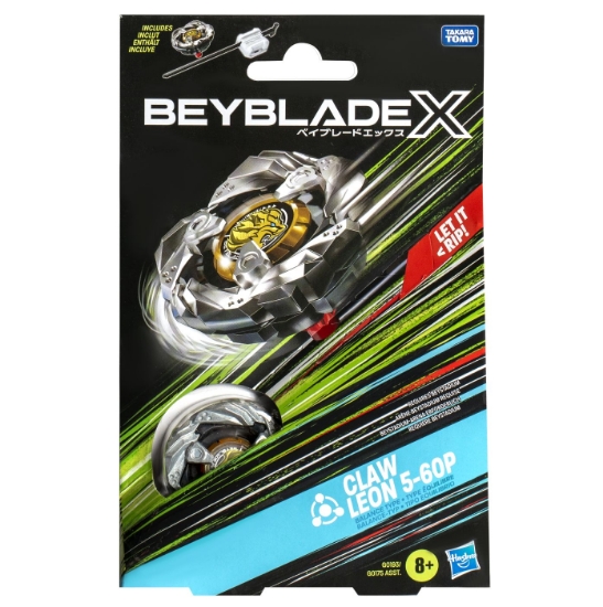 Imagine BEYBLADE X LET IT RIP SET LANSATOR SI ROATA CLAW LEON 5-60P