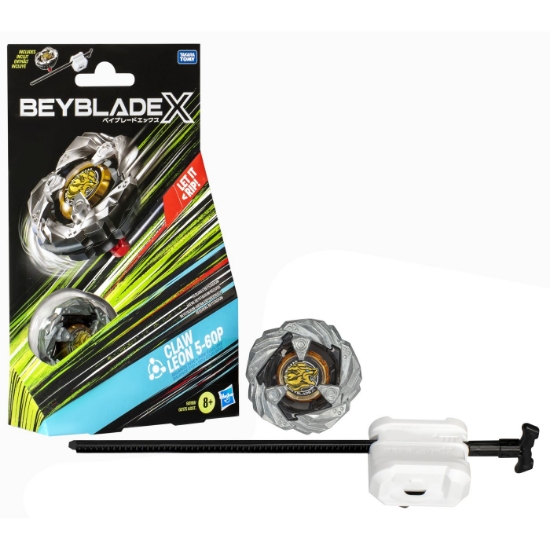Imagine BEYBLADE X LET IT RIP SET LANSATOR SI ROATA CLAW LEON 5-60P