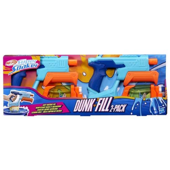 Imagine NERF SUPER SOAKER SET 2 BLASTERE NERF DUNK FILL 