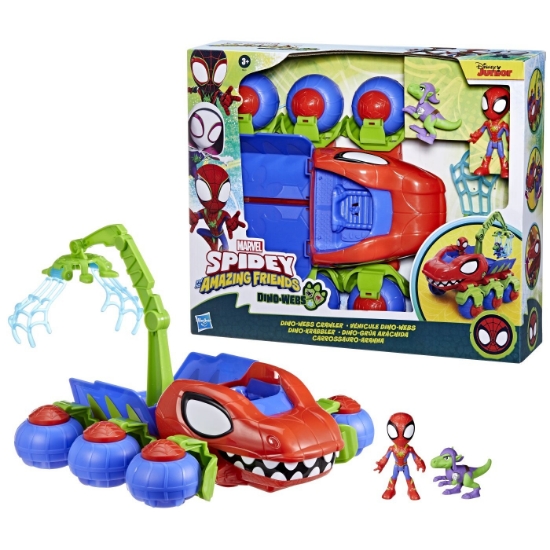 Imagine SPIDEY SI PRIETENII LUI UIMITORI MARVEL VEHICUL DINO WEBS CRAWLER