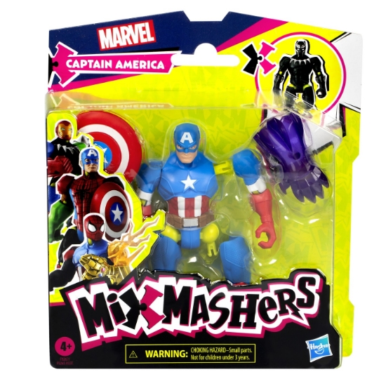 Imagine MARVEL AVENGERS MIX MASHERS FIGURINA CAPITAN AMERICA 12CM