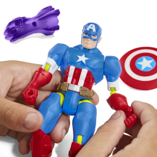 Imagine MARVEL AVENGERS MIX MASHERS FIGURINA CAPITAN AMERICA 12CM