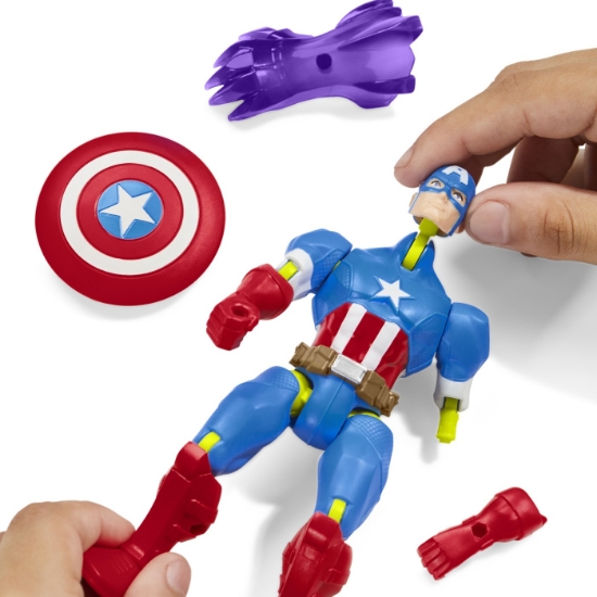 Imagine MARVEL AVENGERS MIX MASHERS FIGURINA CAPITAN AMERICA 12CM